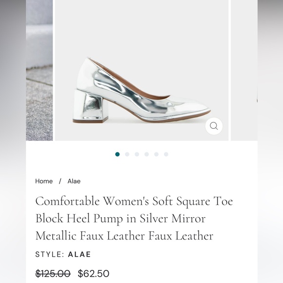 Metallic Silver Heels - Picture 7 of 7